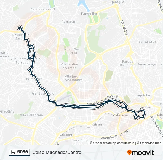 5036 Bus Line Map
