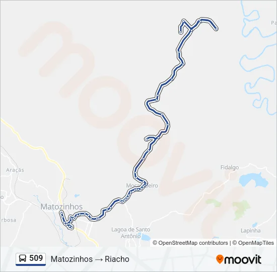509 Bus Line Map