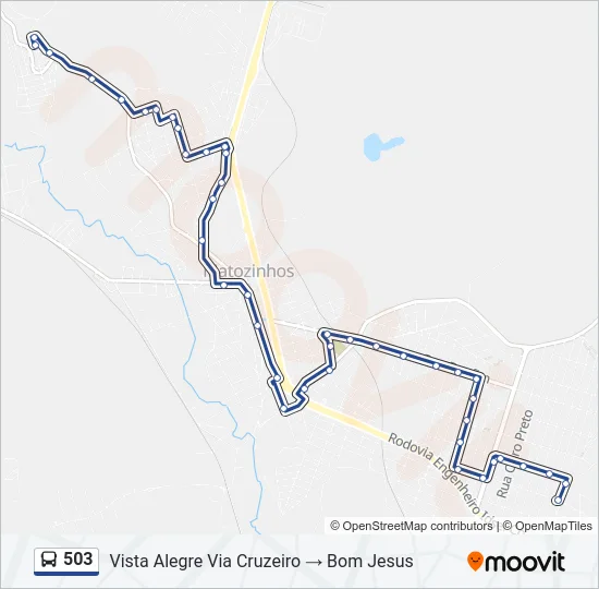 503 Bus Line Map