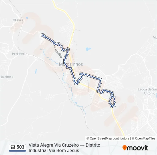 503 Bus Line Map