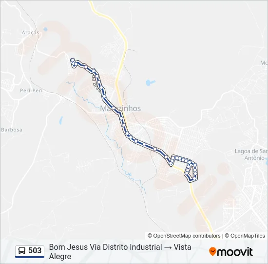 503 Bus Line Map