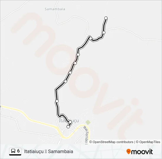 6 Bus Line Map