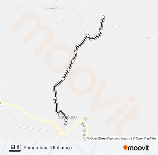 6 bus Line Map