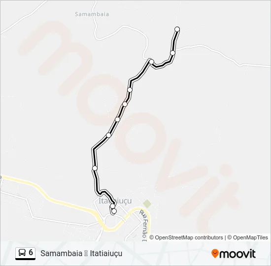 6 Bus Line Map
