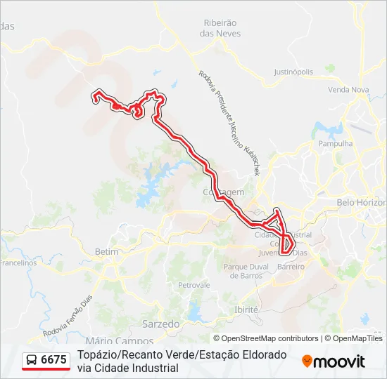 6675 Bus Line Map