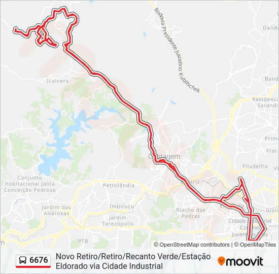 6676 Bus Line Map
