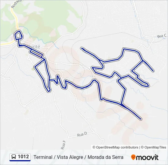 1012 Bus Line Map