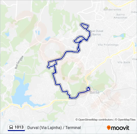 1013 Bus Line Map