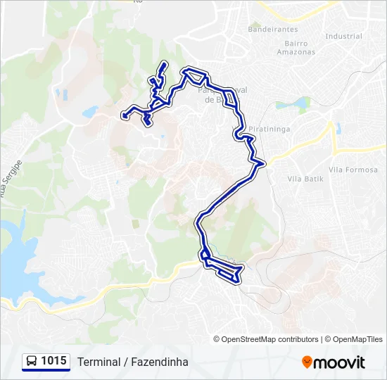 1015 Bus Line Map