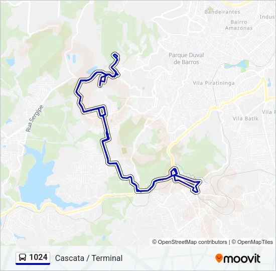 1024 Bus Line Map