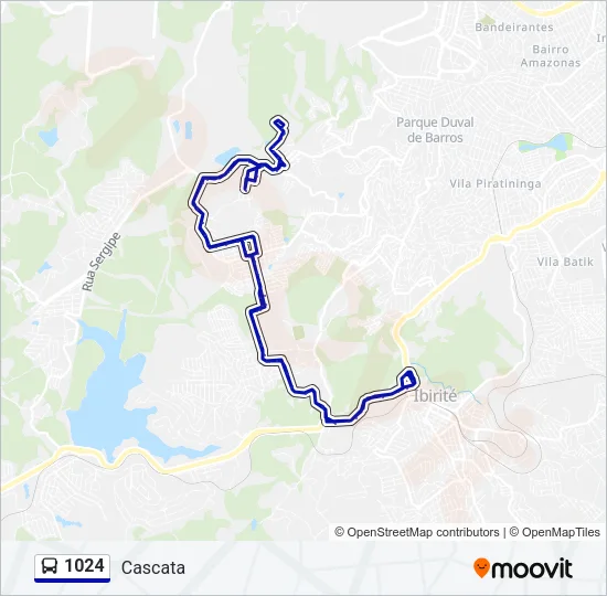 1024 Bus Line Map