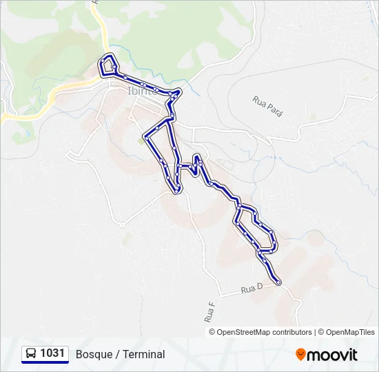 1031 Bus Line Map