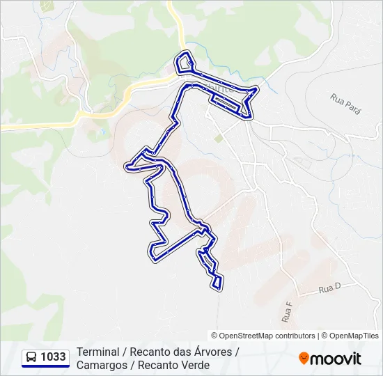 1033 Bus Line Map