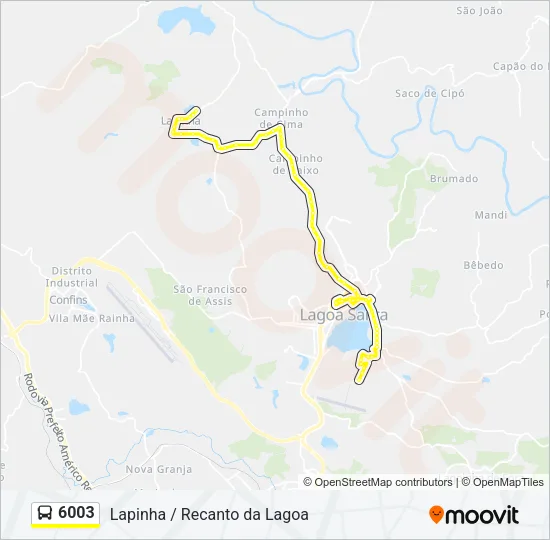 6003 Bus Line Map