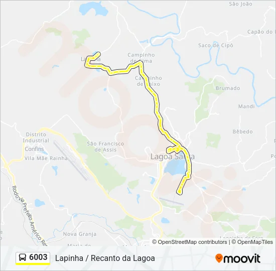 6003 Bus Line Map