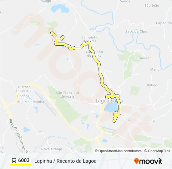 6003 Bus Line Map