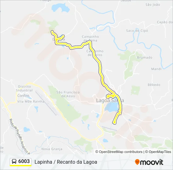 6003 Bus Line Map