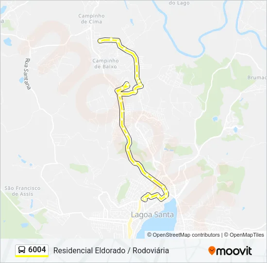 6004 Bus Line Map