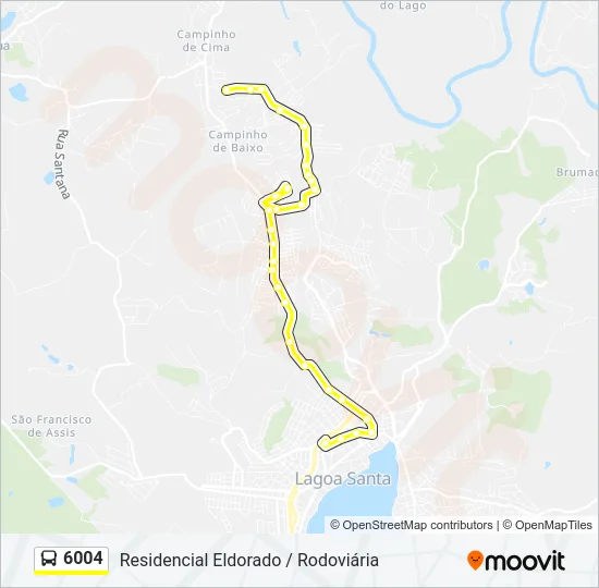 6004 Bus Line Map
