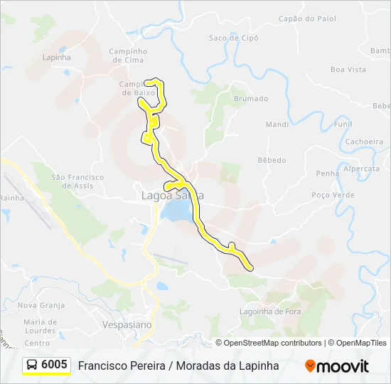 6005 Bus Line Map