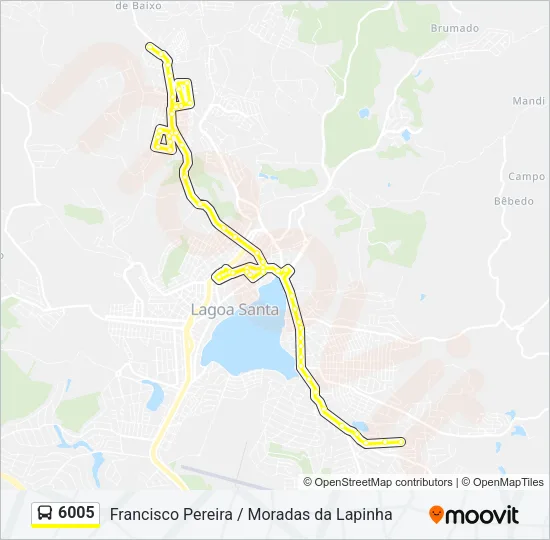 6005 Bus Line Map