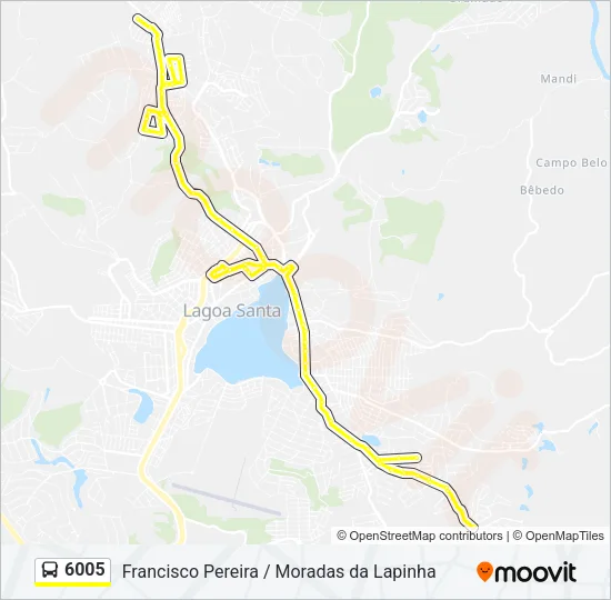 6005 Bus Line Map