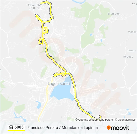 6005 Bus Line Map