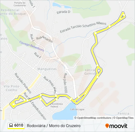 6010 Bus Line Map