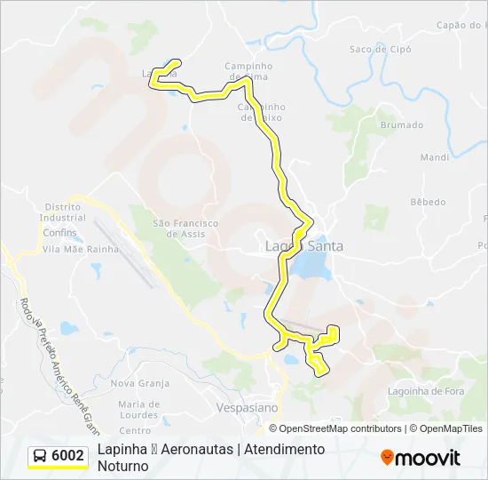 6002 Bus Line Map