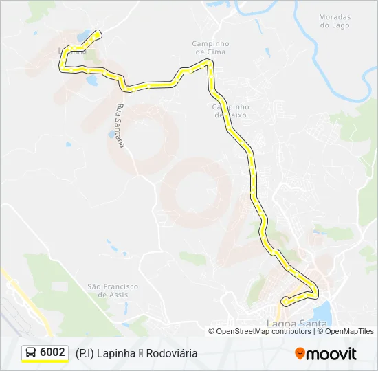 6002 Bus Line Map