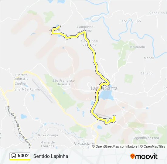 6002 Bus Line Map