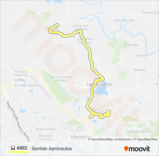 6002 Bus Line Map