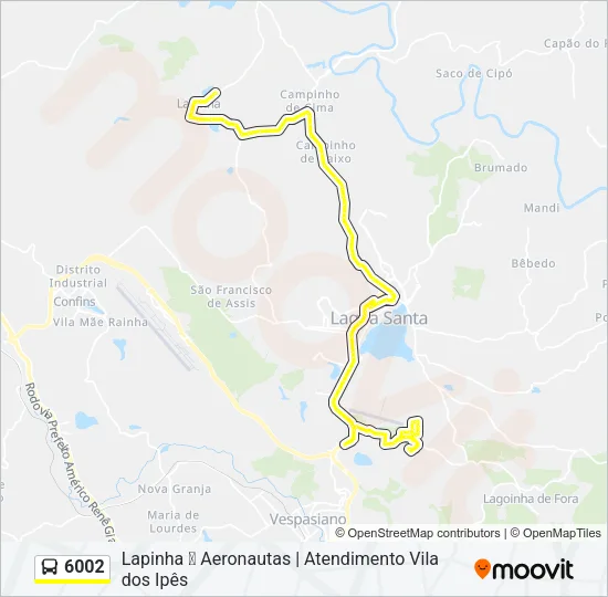 6002 Bus Line Map