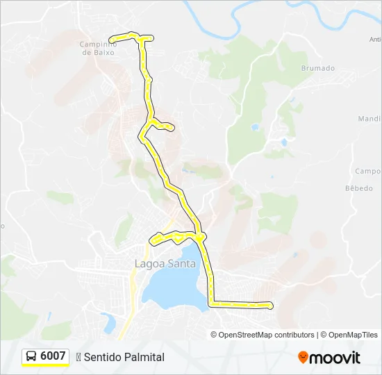 6007 Bus Line Map