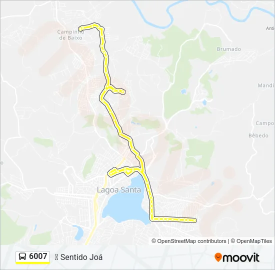 6007 Bus Line Map