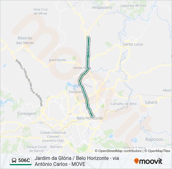 506C Bus Line Map