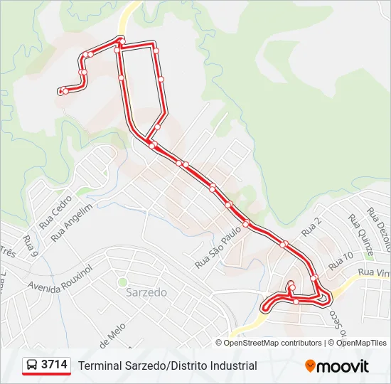 3714 Bus Line Map