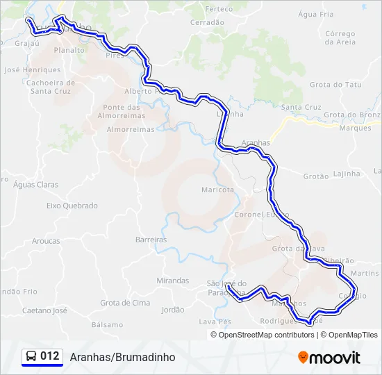012 Bus Line Map