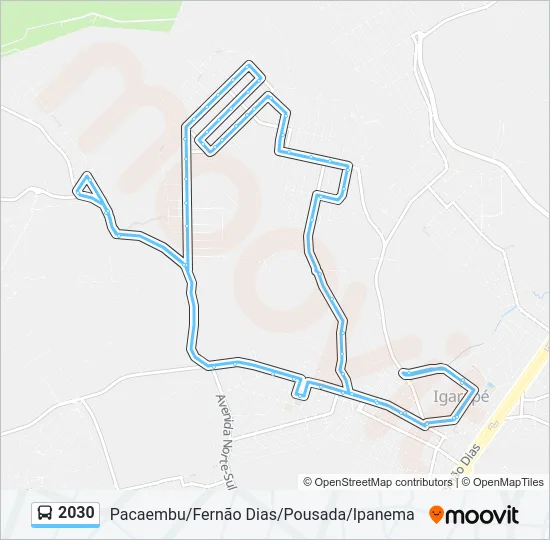 2030 Bus Line Map