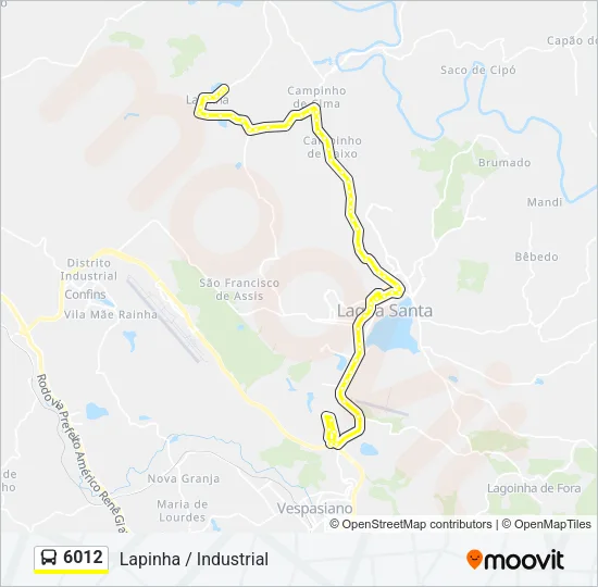 6012 Bus Line Map