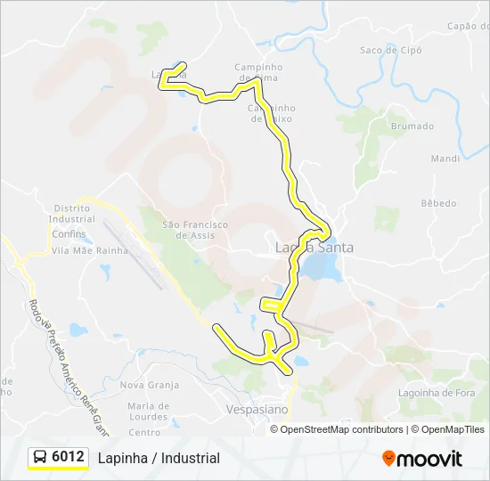 6012 Bus Line Map