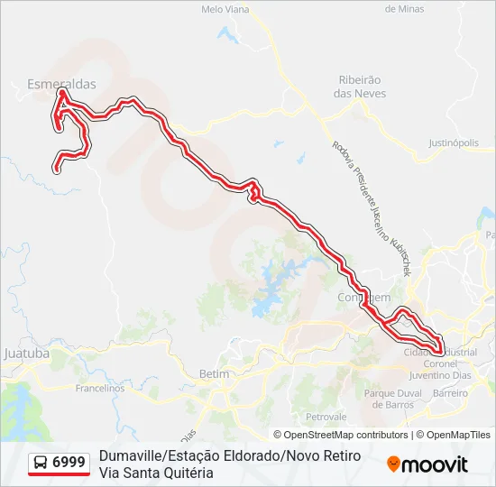 6999 Bus Line Map