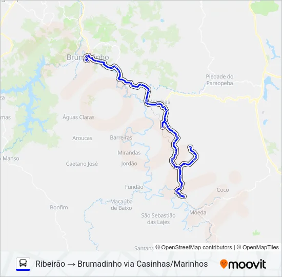 ROTA 1 - CARNAVAL Bus Line Map