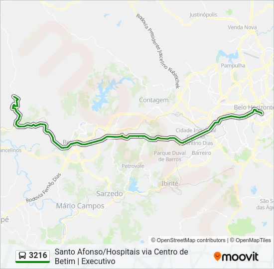 3216 Bus Line Map