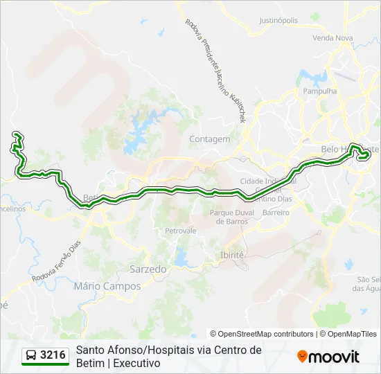 3216 Bus Line Map