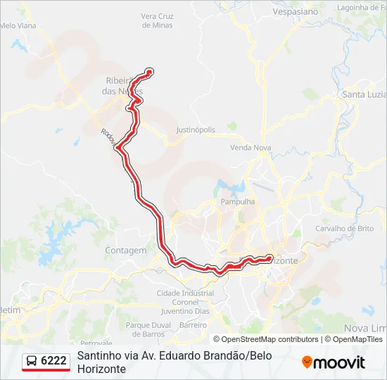 6222 Bus Line Map