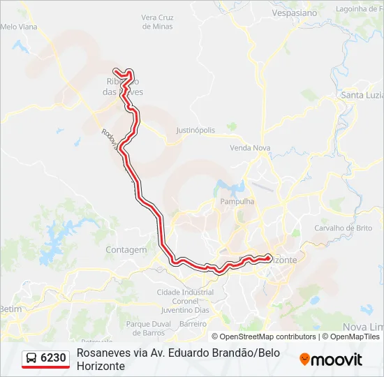 6230 Bus Line Map