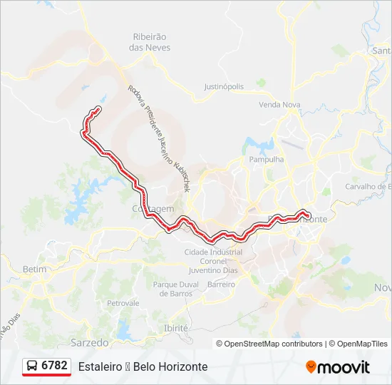 6782 Bus Line Map