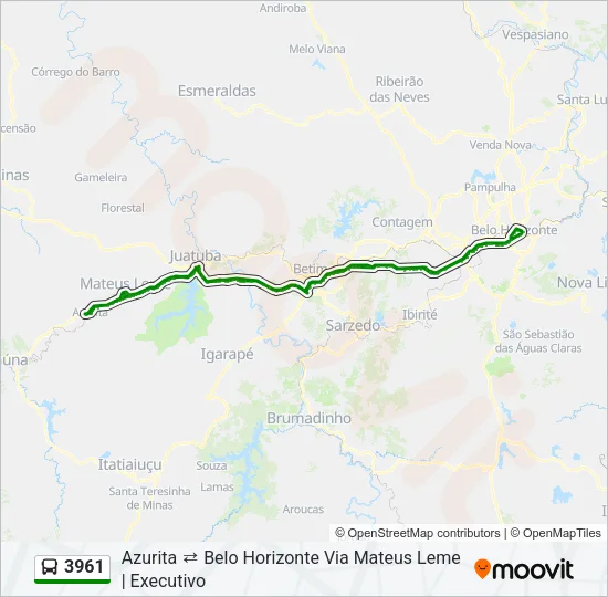 3961 Bus Line Map