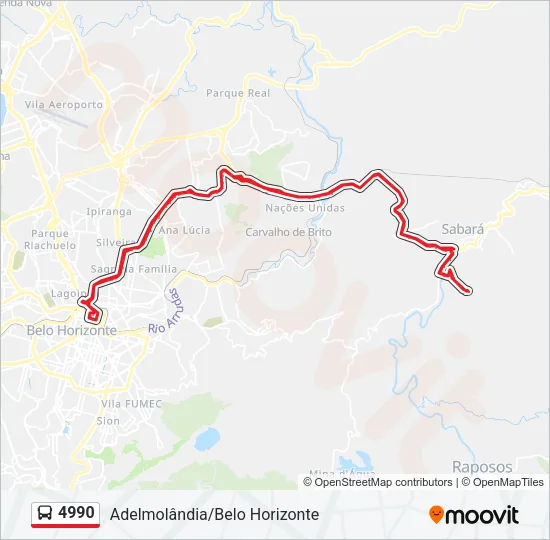 4990 Bus Line Map